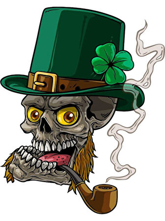 Şapkalı Kurukafa Sticker Araba Sticker 19CM