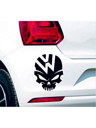 Volkswagen Kurukafa Kuru Kafa Sticker Siyah Renk 18CM