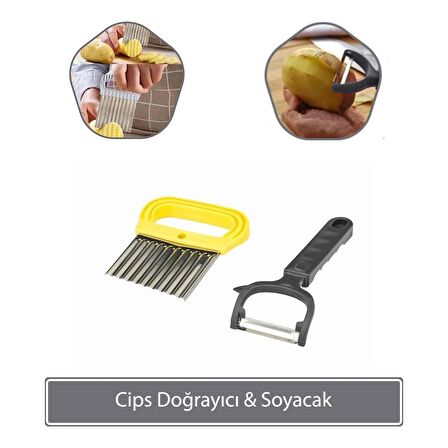 Sunplast Cips Doğrayıcı Soyacak - Antrasit