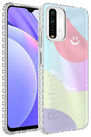 Xiaomi Redmi Note 10 Kılıf Airbag Kenarlı Renkli Desenli Elegans