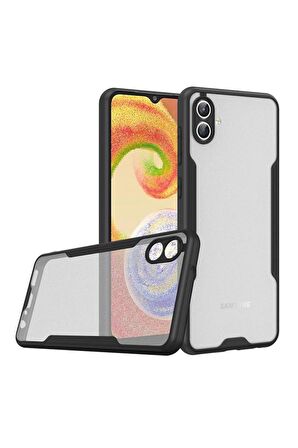 Galaxy A04 Kılıf Kamera Korumalı Arkası Şeffaf Silikon