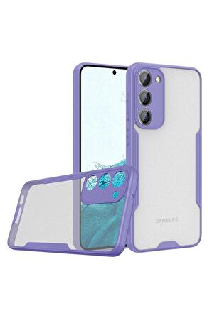 Galaxy S23 Plus Kılıf Kamera Korumalı Arkası Şeffaf Silikon