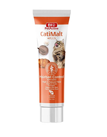 Bio PetActive Catimalt Plus Tüy Yumağı Önleyeci Malt Macun 100 Gr.
