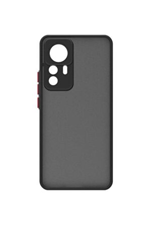 Xiaomi Mi 12T Pro Kılıf Mat Yüzey Kamera Korumalı Silikon
