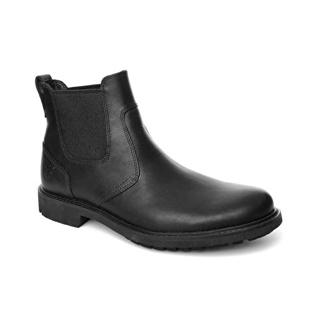 Timberland Sivri Burun Kısa Topuk Lastikli Günlük Siyah Klasik Bot 