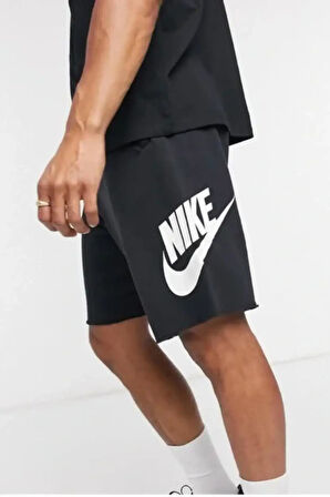 Nike Sportswear Sport Essentials French Terry Alumni Bol Kesim Siyah Erkek Spor Şort