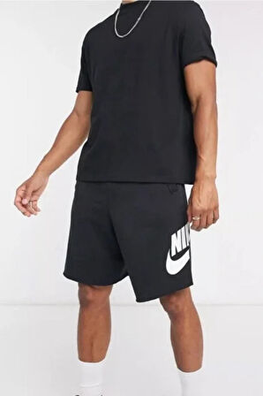 Nike Sportswear Sport Essentials French Terry Alumni Bol Kesim Siyah Erkek Spor Şort