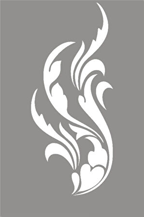 Beyaz Renk kalp Yaprak Oto Sticker Araba etiket 18 CM