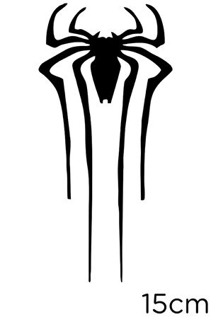 Örümcek oto Araba Sticker 20 CM Siyah Renk