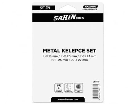 DORDOİ Şahin 10 Parça Metal Kelepçe Seti Paslanmaz Hortum Kelepçesi 18-27 mm Ayarlanabilir Sıkma Kelepçesi SHT-019
