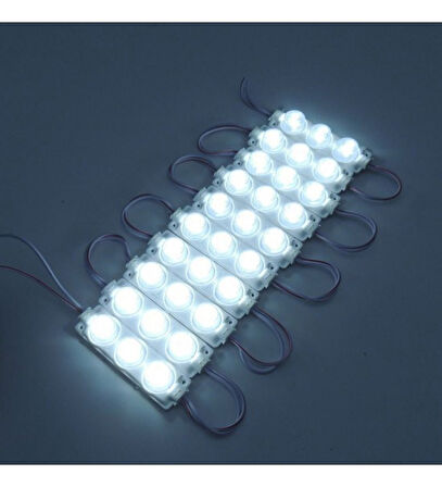 Modül 3 Led 3W Kablolu Parmak Led  5 adet Beyaz ışık