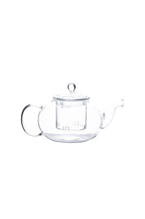 Porsima 1443 Borosilikat Cam Süzgeçli Demlik Bitki Çayı Demliği 400 ml