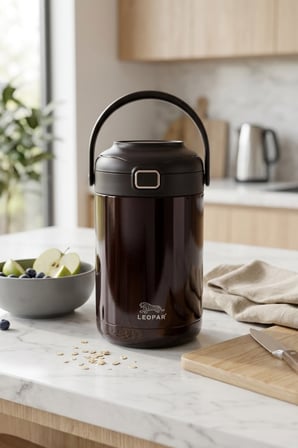 Cooker Leopar 2 Litre Kaşıklı Yemek Termosu YK1412