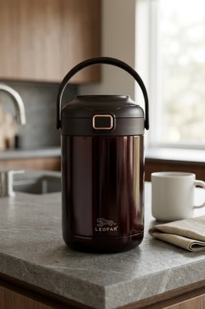 Cooker Leopar 2 Litre Kaşıklı Yemek Termosu YK1412
