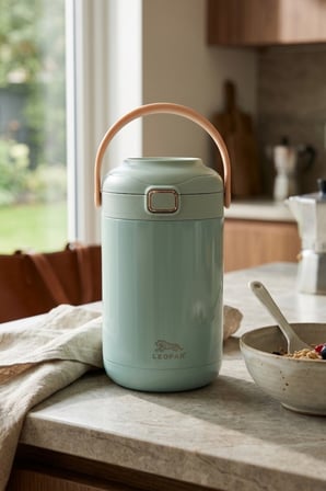 Cooker Leopar 2 Litre Kaşıklı Yemek Termosu YK1412