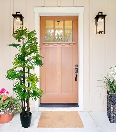 Yapay Ağaç Yelpaze Palmiye 4Katlı Fanpalm 32 Yaprak 170*65cm