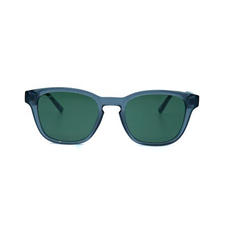 Lacoste L 6026S 035 51 Erkek Oval Şeffaf Gri Kemik Güneş Gözlüğü