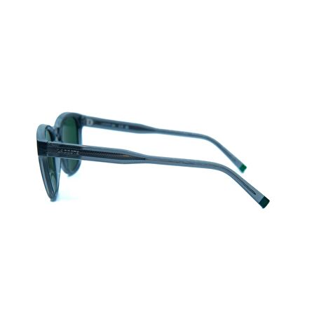 Lacoste L 6026S 035 51 Erkek Oval Şeffaf Gri Kemik Güneş Gözlüğü