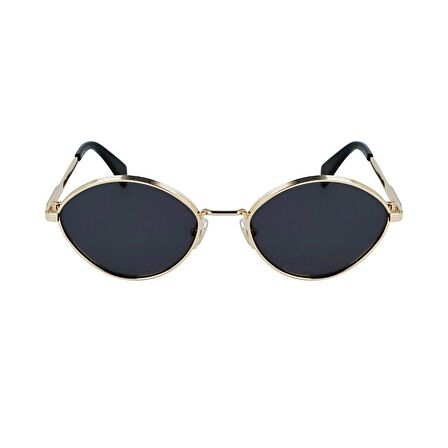 Lanvin LNV 116S 710 57 Unisex Oval Gold Metal Güneş Gözlüğü