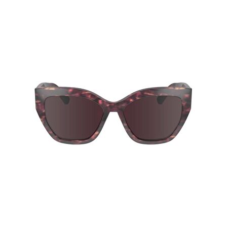 Longchamp LO741S 606 55 Kadın Cat Eye Kırçıllı Kemik Güneş Gözlüğü