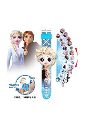 Prestij Oyuncak Kartelalı Frozen Saat 3039,ELSA Projeksiyonlu Saat