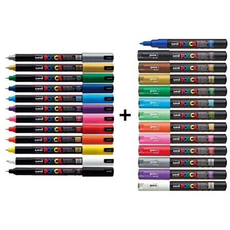 POSCA Uni 1m Ve 1mr 24'lü Set