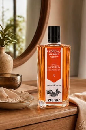 Köylüm Gurme Amasya Hatuniye Kolonyası 70° Cam Şişe 200 ml