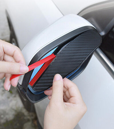 Citroen C2 yan ayna uyumlu yağmur su güneş angelleyıcı gölgelik - 2li set