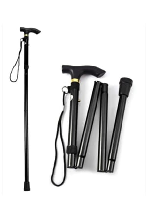 Işıklı Katlanır Lüks Baston 100 Cm