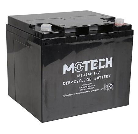 MOTECH 12V 42AH Deep Cycle Elektrikli Jel Akü