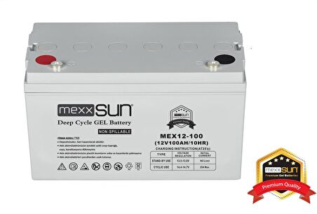 Mexxsun Jel akü 12V 100Ah (MEX12-100)