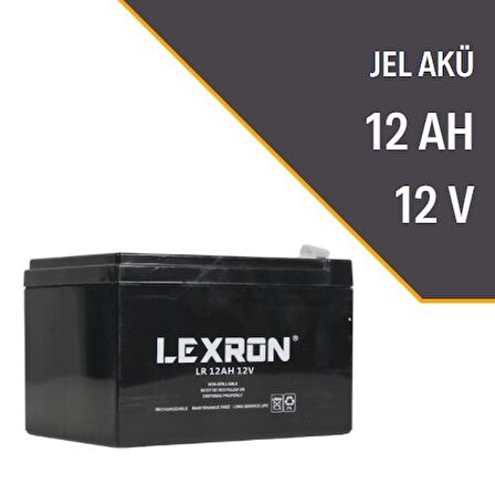 LEXRON 12V 12AH UPS Kuru Tip Akü