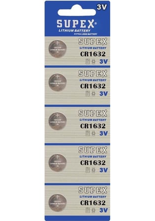 Cr1632-C5 3V Lityum Düğme Pil 5 Li Paket
