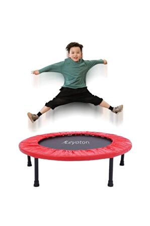 92 Cm Deluxe Trampolin Kırmızı (36 Inç Trambolin) Çocuk Trambolini