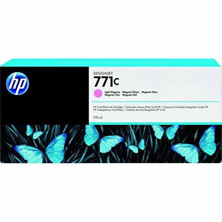 HP 771C Light Magenta Açık Kırmızı 775ML Plotter Kartuşu B6Y11A