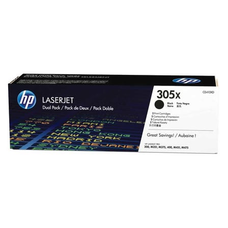 Hp 305X-CE410XD Orijinal Siyah Toner Yüksek Kapasiteli İkili Paket