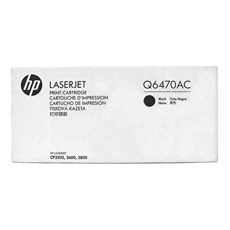 Hp 501A-Q6470AC Siyah Orijinal Toner