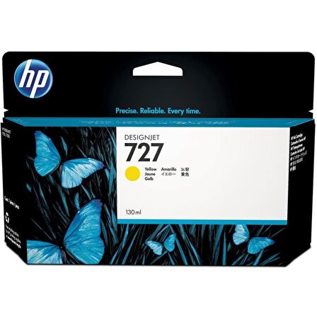 Hp 727 Yellow Sarı 130Ml Plotter Kartuşu B3P21A Eski