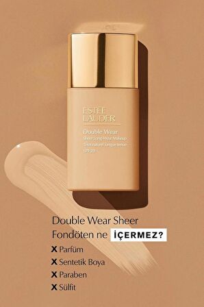 Estee Lauder Double Wear Sheer Longwear Spf19 - 3W1 30ML Fondöten