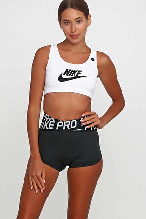 Nike Swoosh Futura Bra Kadın Bra Sporcu Sütyeni 899370-100-BEYAZ