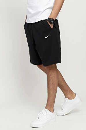 Nike Crusader Swossh Yazlık İnce Siyah Erkek Şortu
