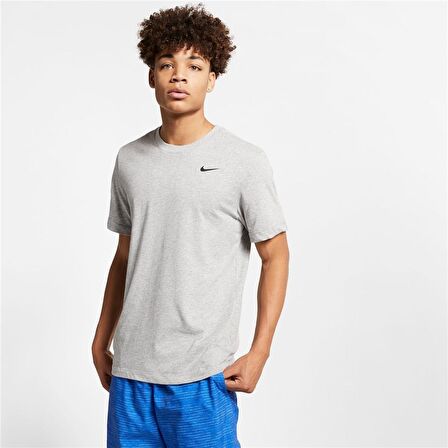 Nike M Nk Df Tee Dfc Crew Solıd Erkek Gri T-shirt 