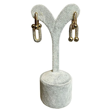 Uretti - İREM 3914 7372 Zirkon Taşlı Tiffany Model Küpe