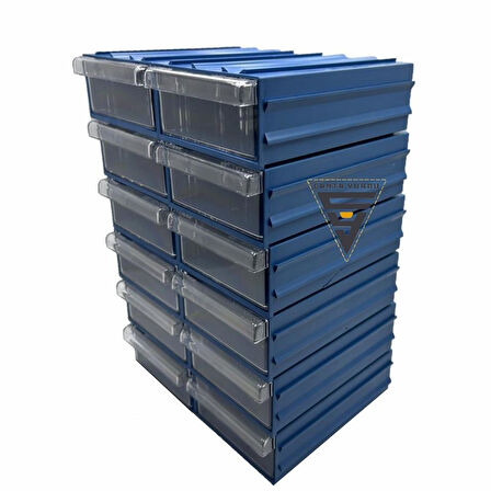 Sembol 101 Plastik Çekmeceli Kutu 122X85x41mm 30 Adet
