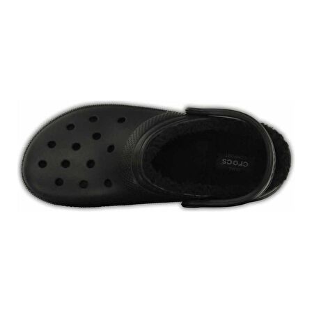 Crocs Classic Lined Clog Unisex Siyah İçi Yünlü Günlük Terlik 203591-060