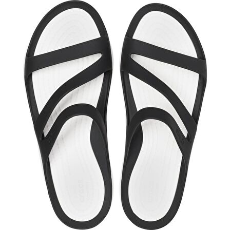 Crocs Swiftwater Sandal Black/White Terlik 203998-066