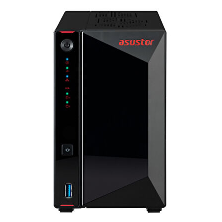 Asustor AS5402T 2 Yuvalı (2X22TB Desteği) 4GB DDR4 2.5GBE Nas Depolama Ünitesi