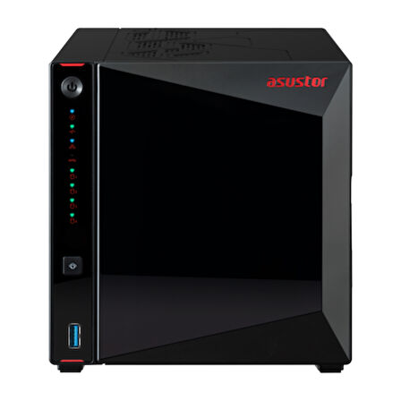 Asustor AS5404T 4 Yuvalı (4x22TB Desteği) 4GB DDR4 2.5GBE Nas Depolama Ünitesi