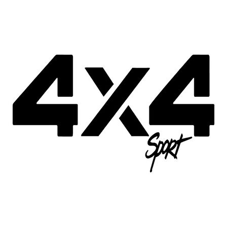 4x4 Sport Sticker Etiket yapıştırma 27cm en