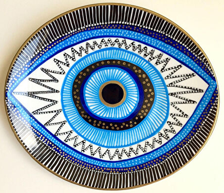 Araba leptop Duvar İçin Nazar Sticker  etiket 16Cm ve 6CM 2 Adet md2